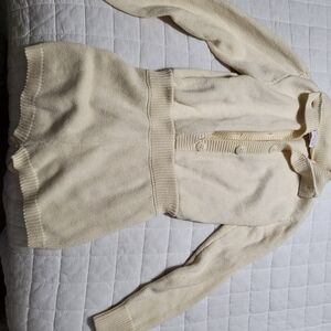 Zara Cream Knit Jumpsuit